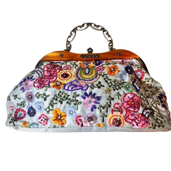 Floral Embroidered Bag - Picture 1 of 11